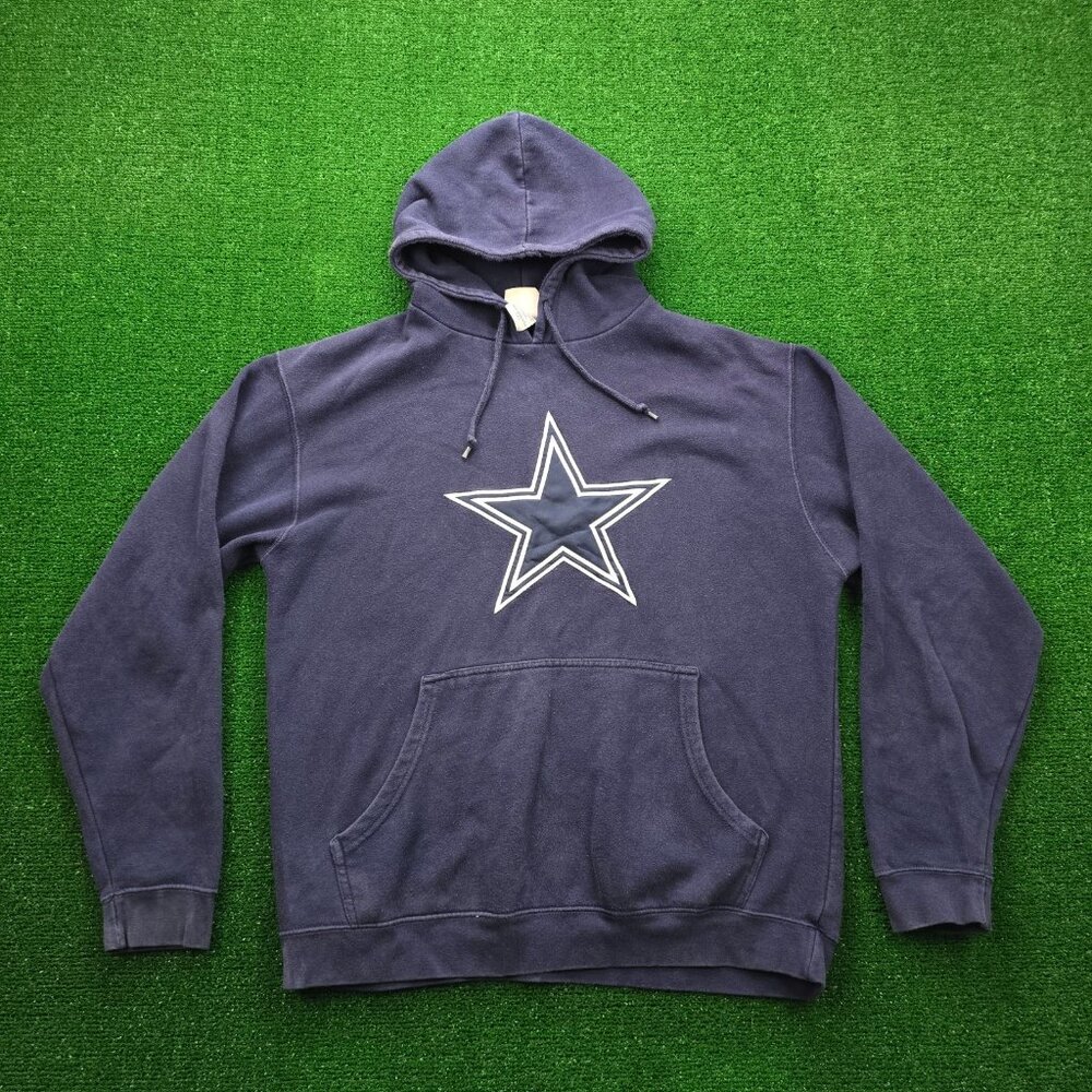 Dallas Cowboys Sweater Hoodie Mens Large‎ Blue NFL Football Sports Pullover